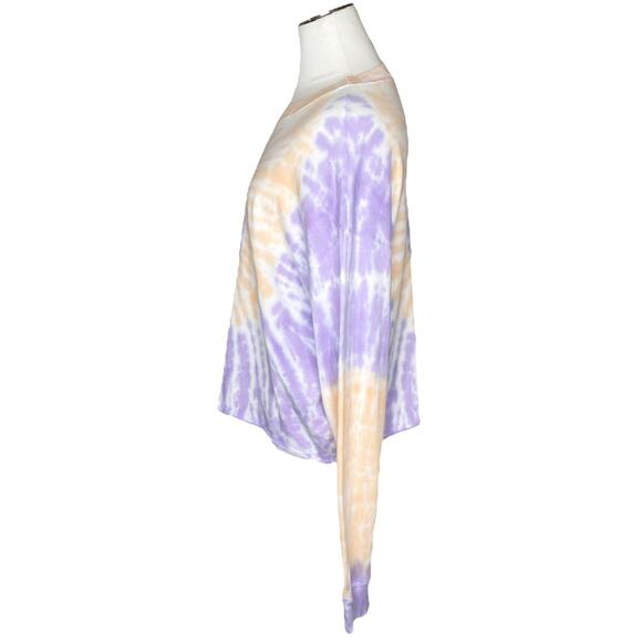 DAYDREAMER Spiral Tie Dye Long Sleeve Crop T-shirt - Picture 5 of 8